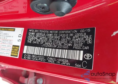 2015 Toyota Prius V Three from USA, damaged, VIN JTDZN3EU8FJ027665